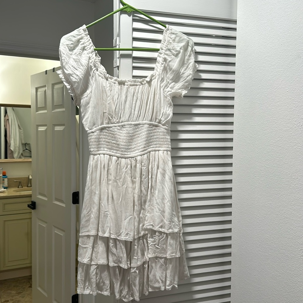 Hollister Built in Shorts white dress